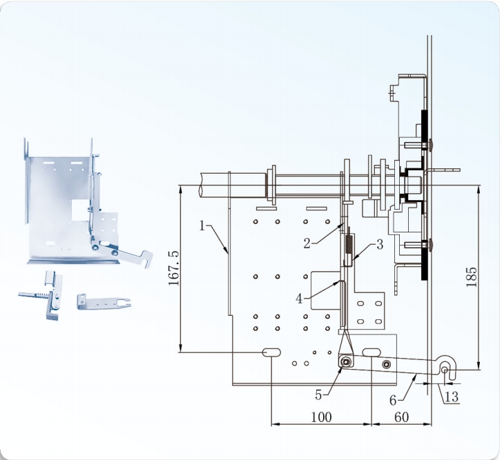 Lower Door Interlock  Mechanism